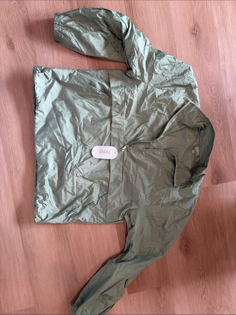 Bala Olive Green Packable Windbreaker Jacket